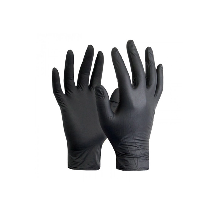 harir bold & black op-perfect nitrile powder free gloves m 100 pcs